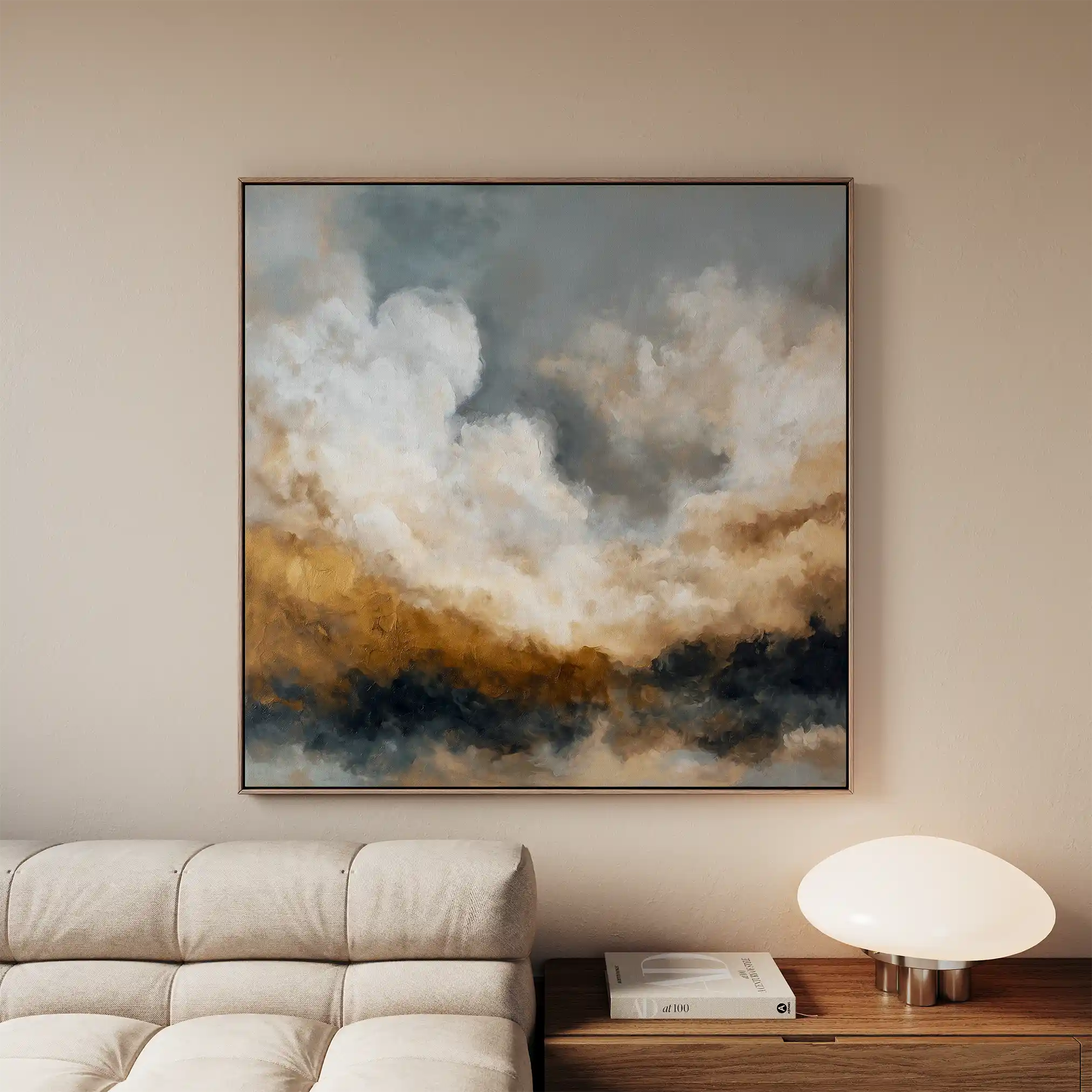 Abstract 987 Canvas Art 60 x 60 cm / Black