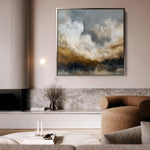Abstract 987 Canvas Art 60 x 60 cm / Black