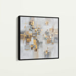 Abstract 989 Canvas Art 60 x 60 cm / Black