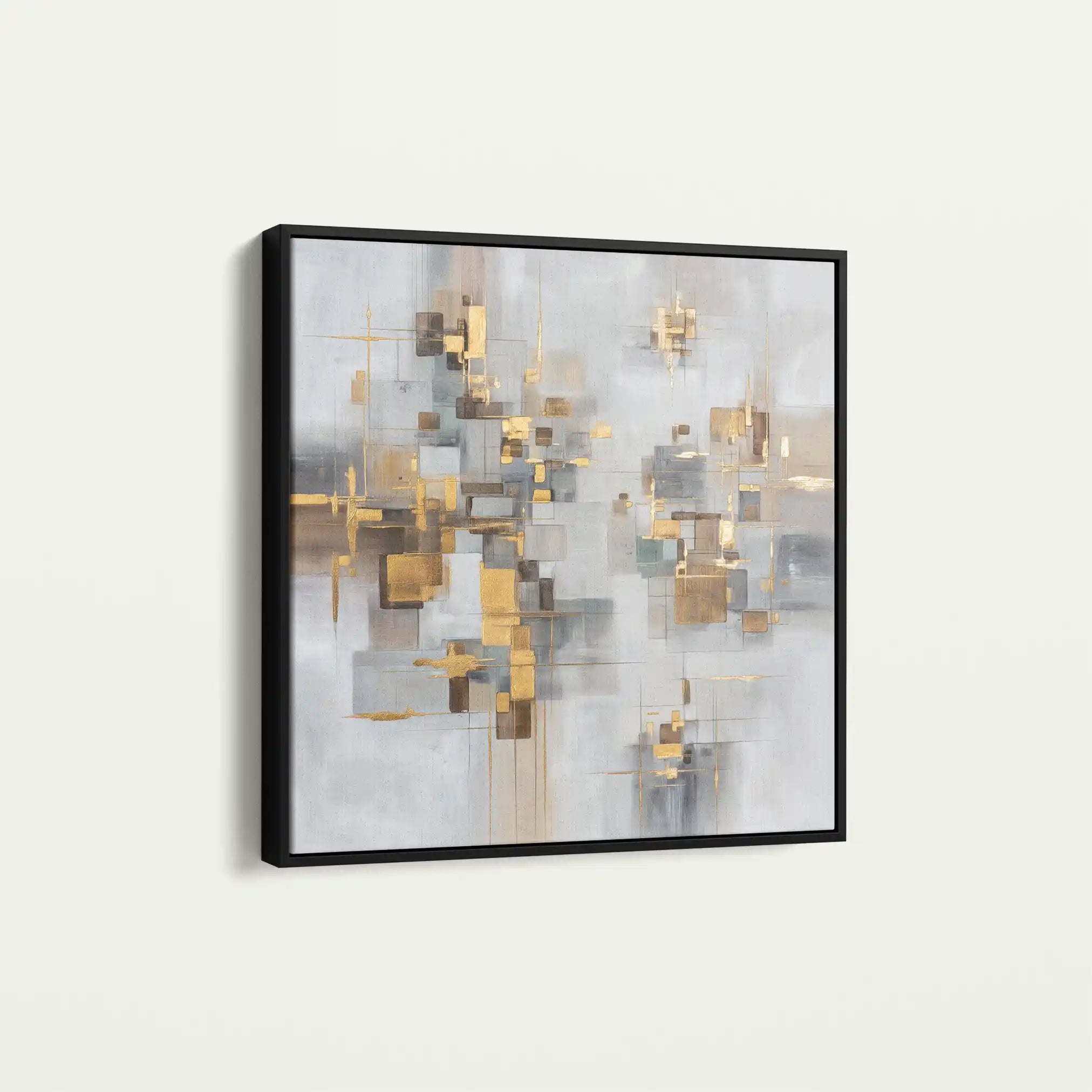 Abstract 989 Canvas Art 60 x 60 cm / Black