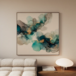 Abstract 990 Canvas Art 60 x 60 cm / Black