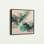 Abstract 990 Canvas Art 60 x 60 cm / Black