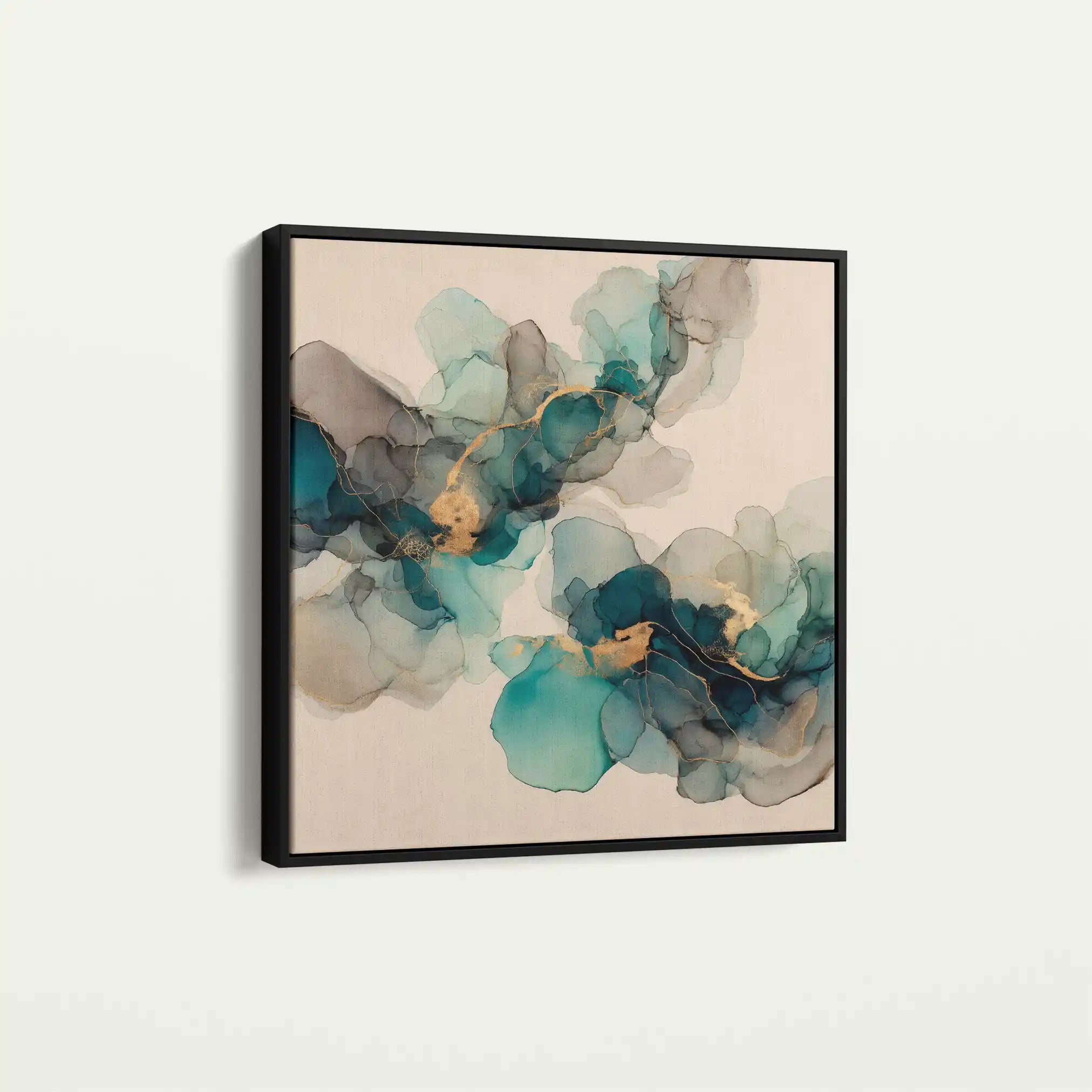 Abstract 990 Canvas Art 60 x 60 cm / Black