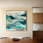 Abstract 992 Canvas Art 60 x 60 cm / Black