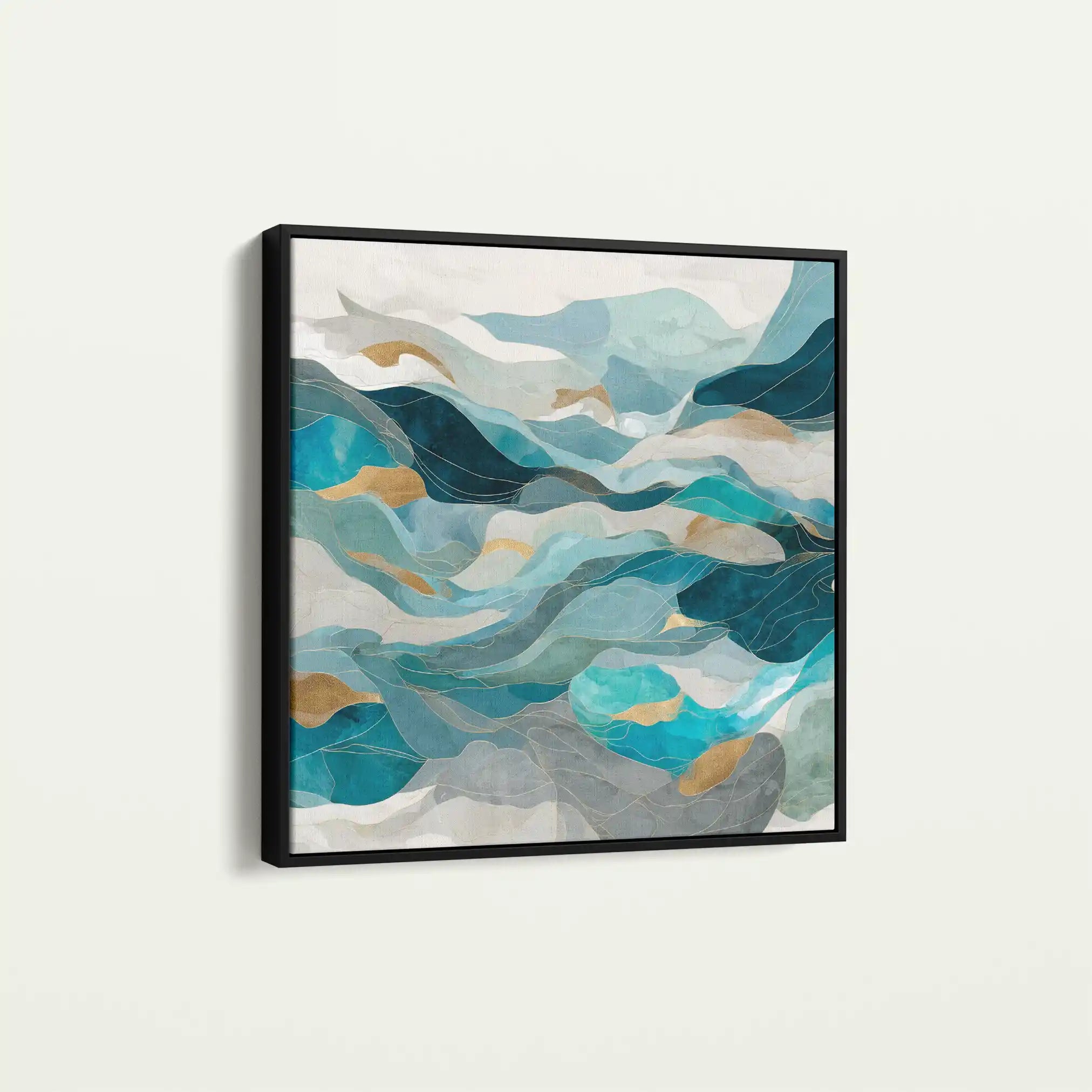 Abstract 992 Canvas Art 60 x 60 cm / Black