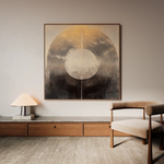 Abstract 993 Canvas Art 60 x 60 cm / Black