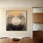 Abstract 993 Canvas Art 60 x 60 cm / Black