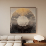 Abstract 993 Canvas Art 60 x 60 cm / Black