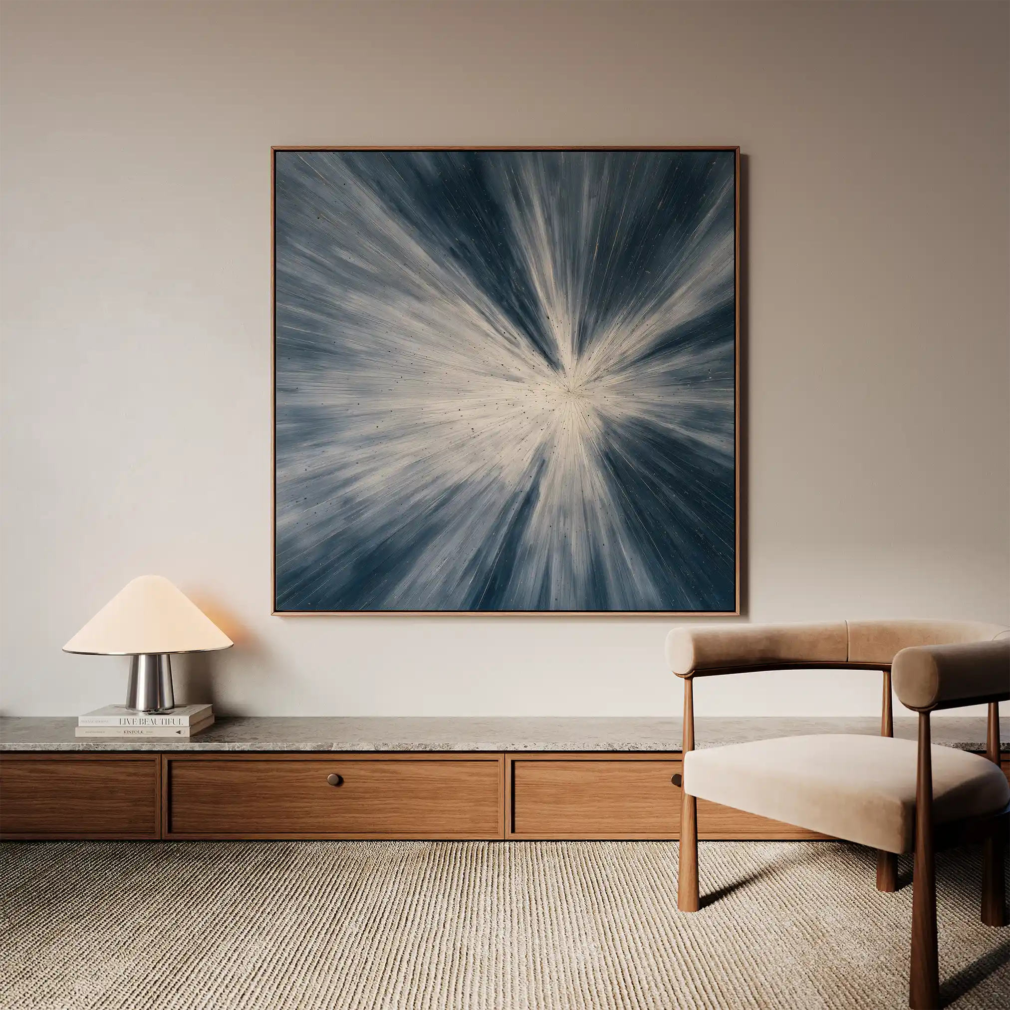 Abstract 994 Canvas Art 60 x 60 cm / Black