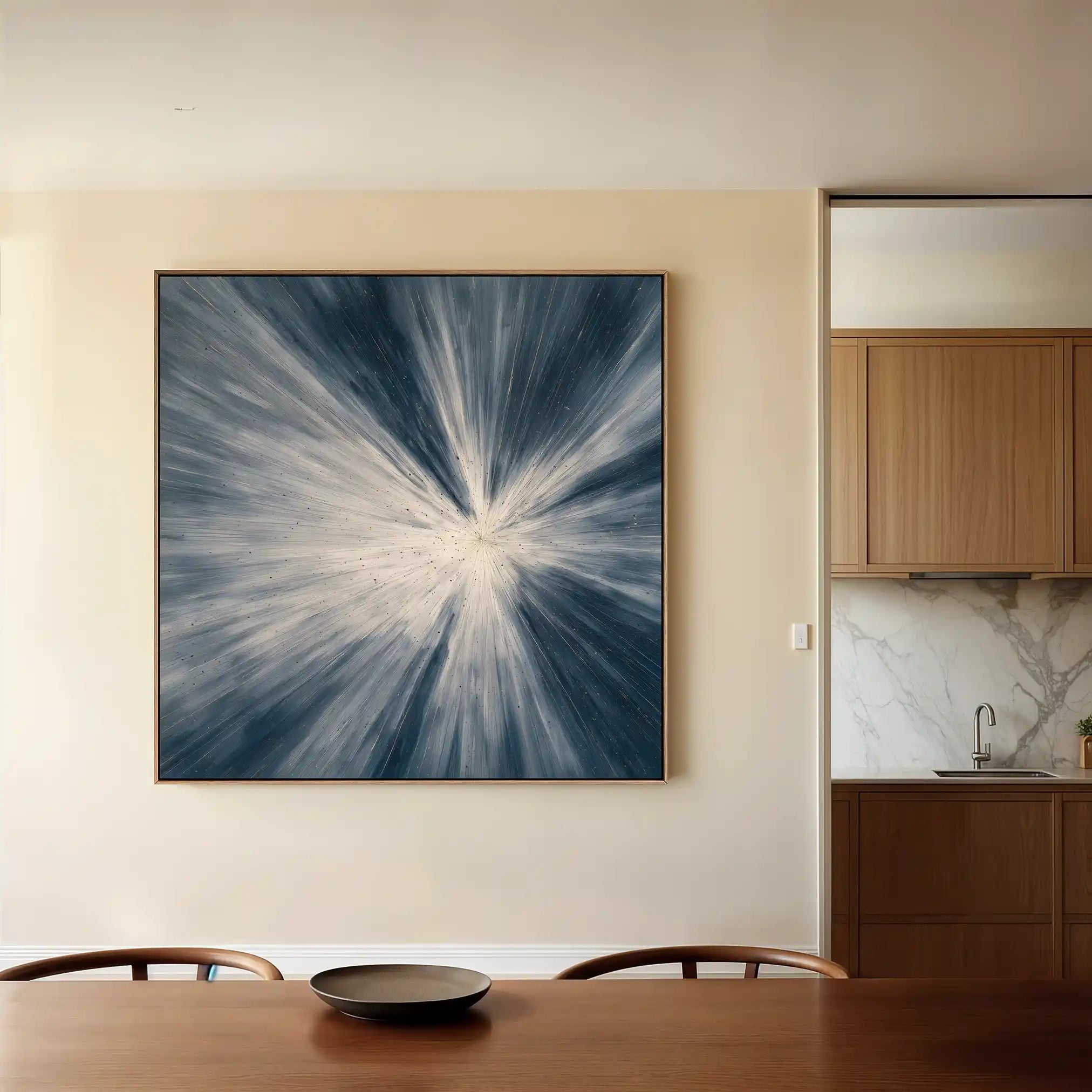 Abstract 994 Canvas Art 60 x 60 cm / Black