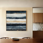 Abstract 996 Canvas Art 60 x 60 cm / Black