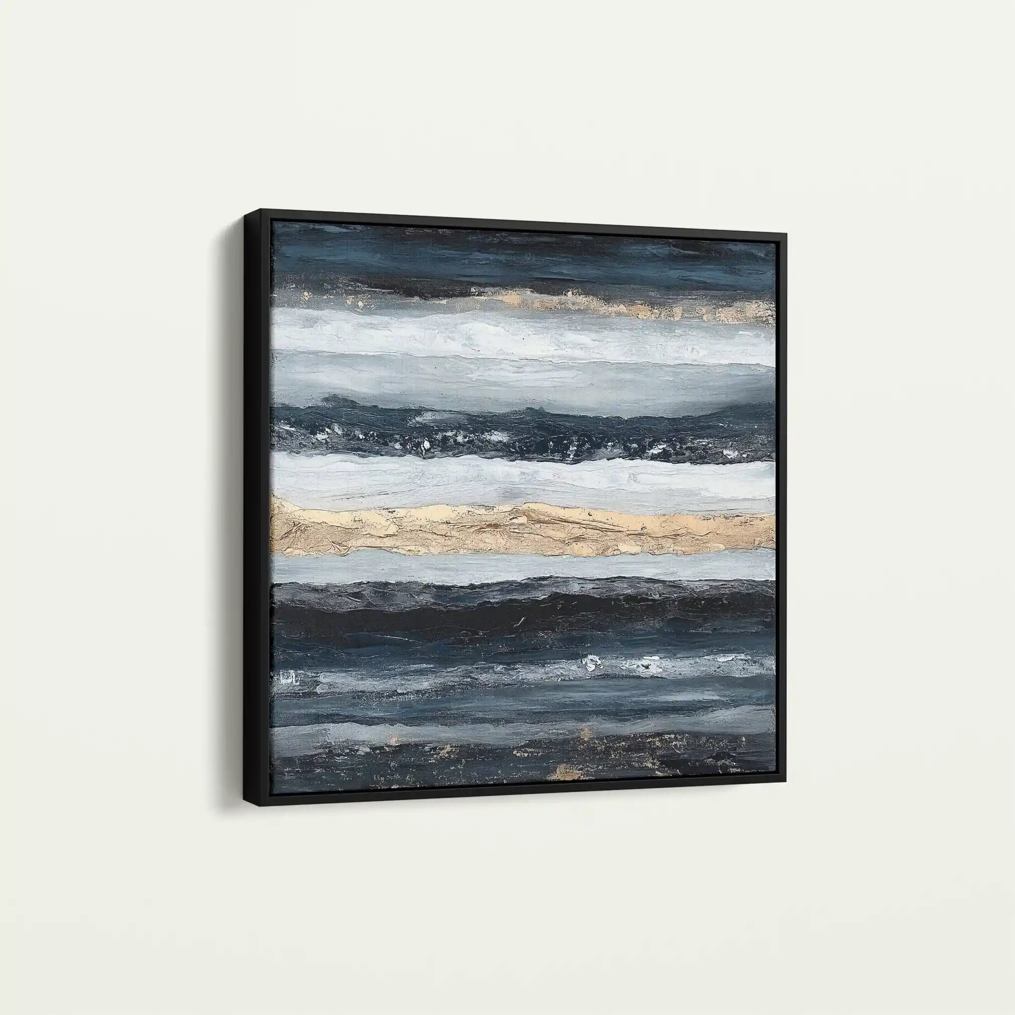 Abstract 996 Canvas Art 60 x 60 cm / Black