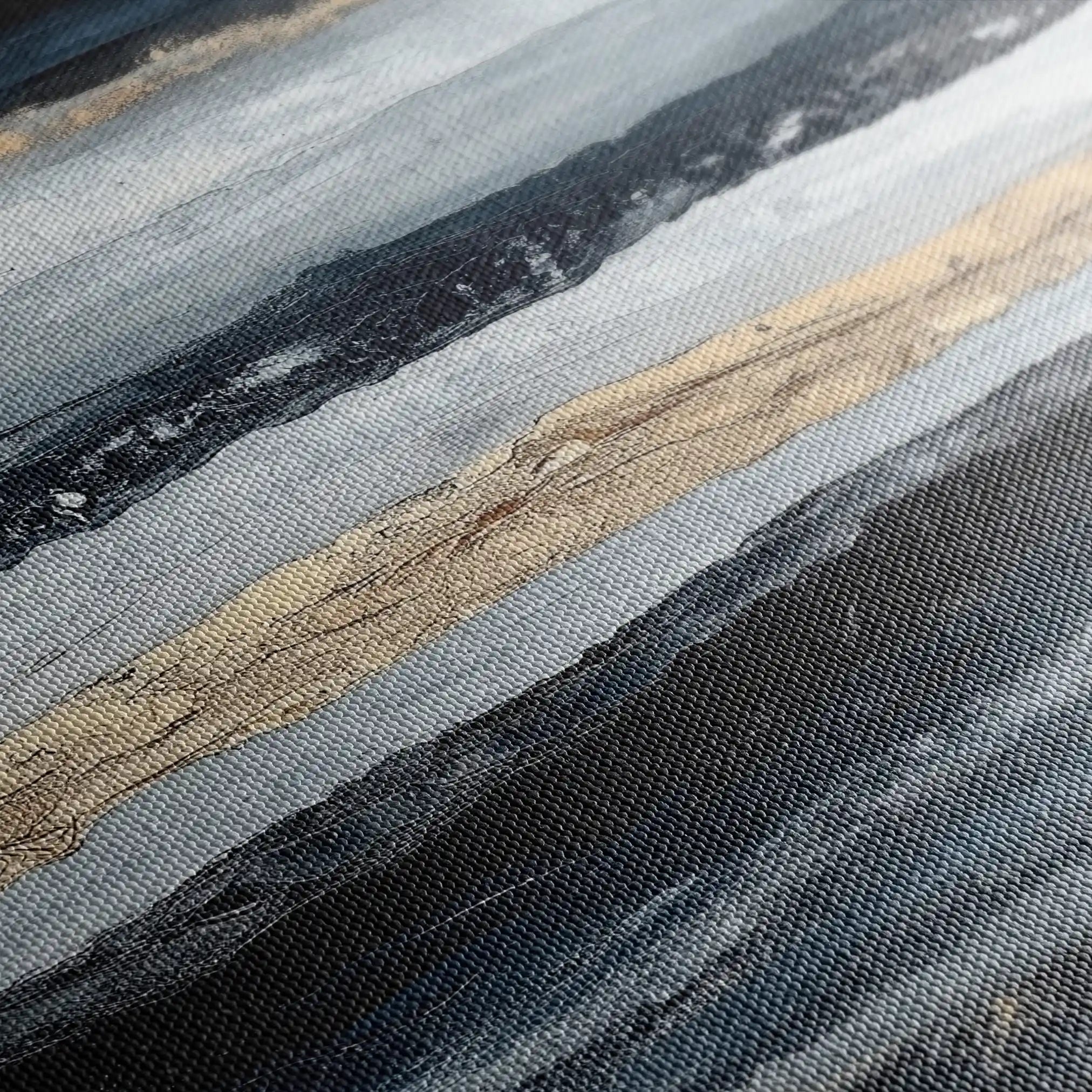 Abstract 996 Canvas Art 60 x 60 cm / Black