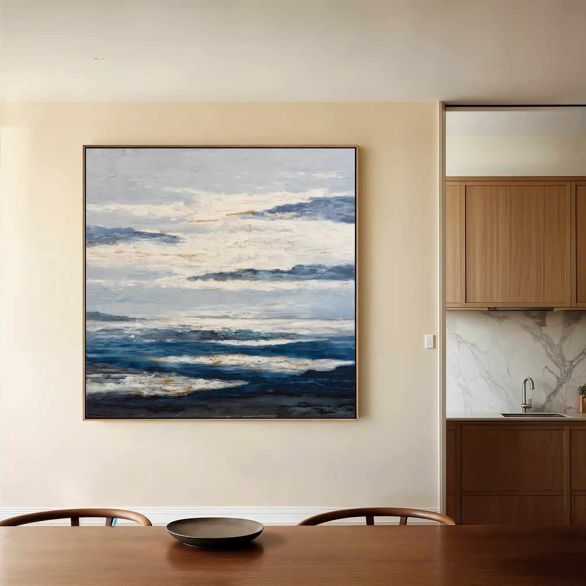 Abstract 998 Canvas Art 60 x 60 cm / Black