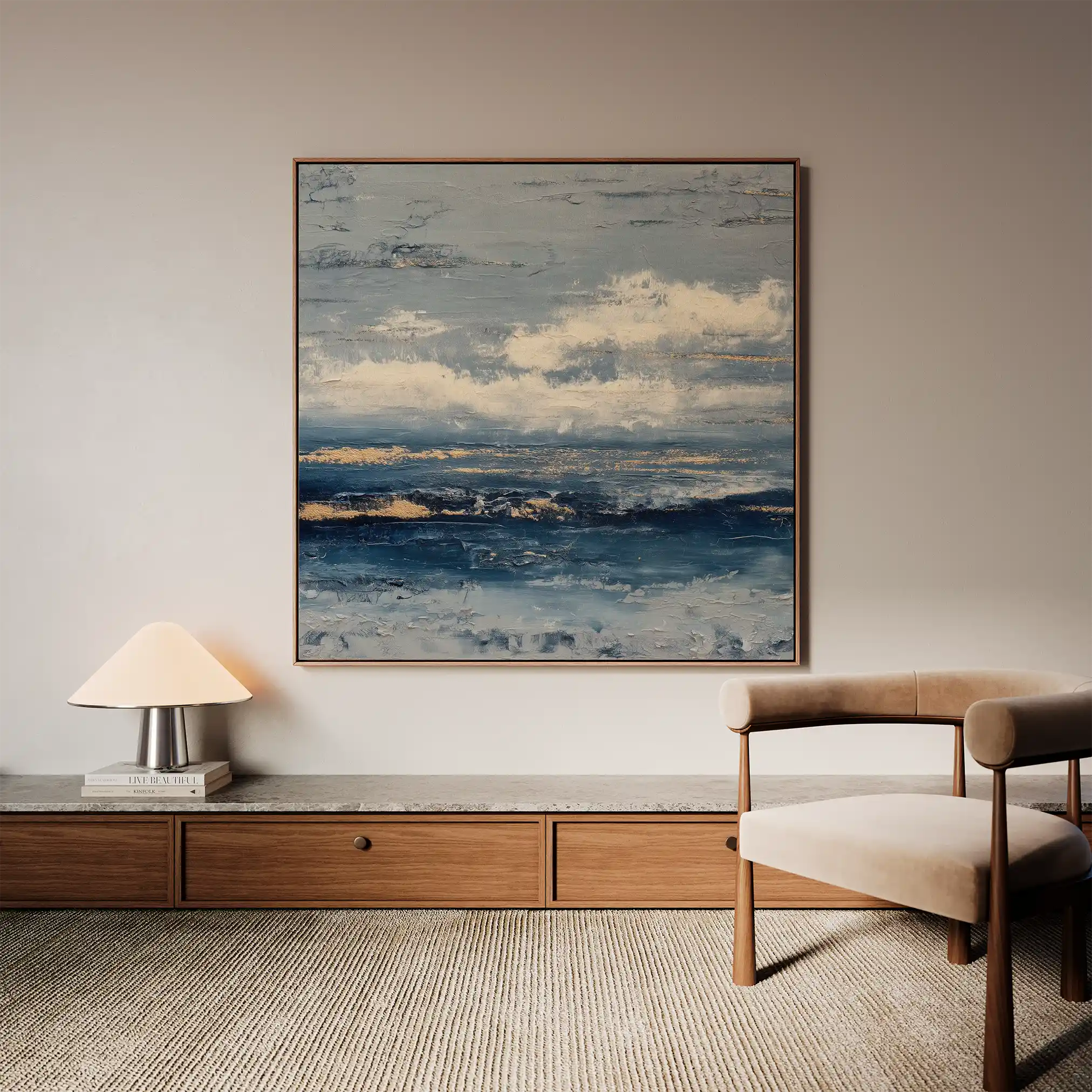 Abstract 999 Canvas Art 60 x 60 cm / Black